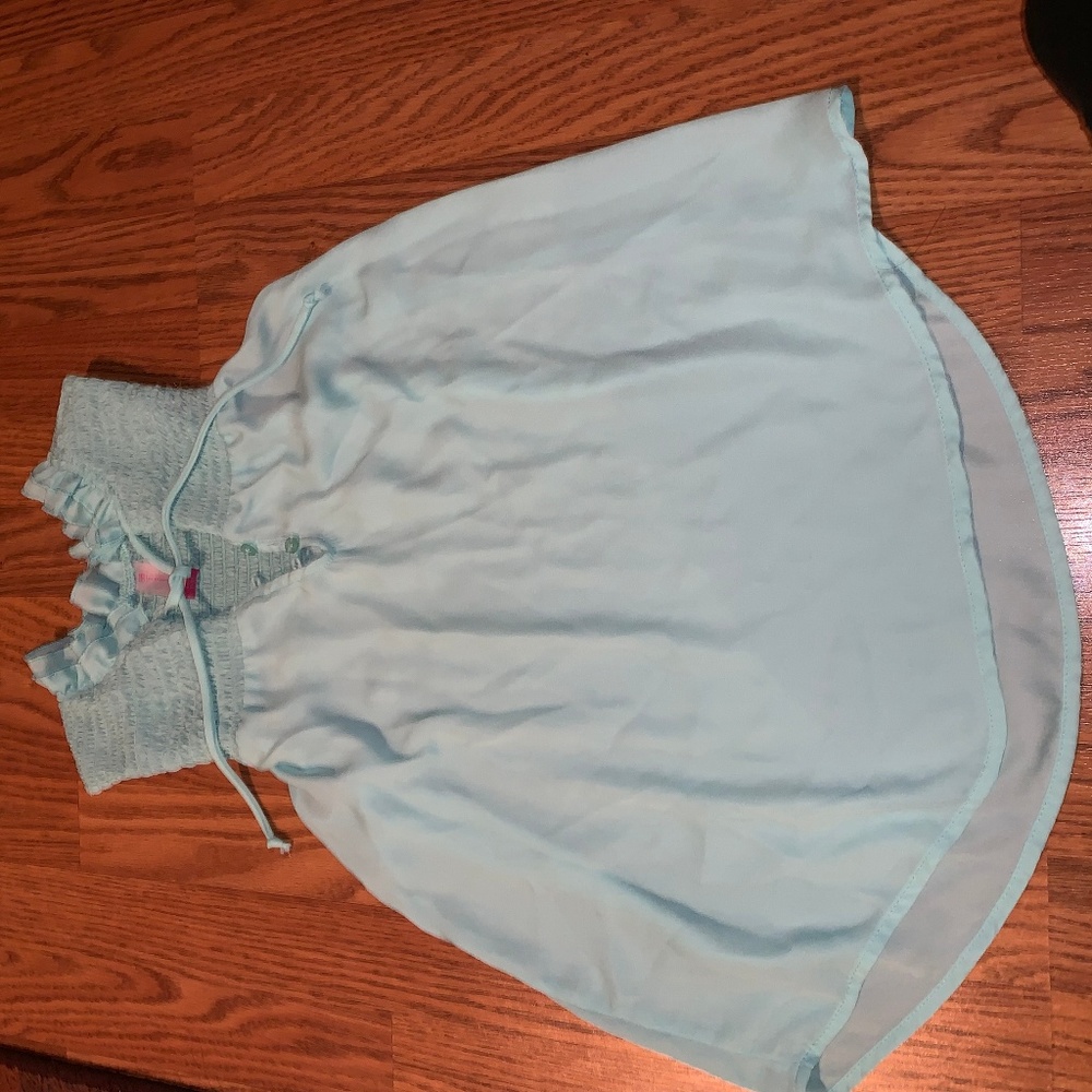 2 piece Blouse with Drawstring Shorts